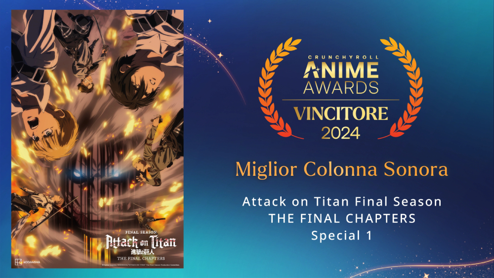 Miglior Colonna Sonora Vincitore: Attack on Titan Final Season THE FINAL CHAPTERS Special 1